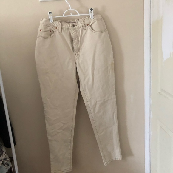 Vintage Guess High Rise Cream Coloured 100% Denim - Picture 4 of 6